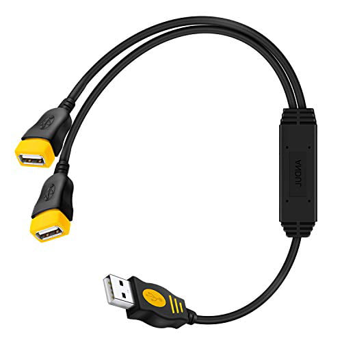 Splitter 2.0,Andul USB Y Cable One Male to Female Dual Hub Cord Extension Adapter - Walmart.com