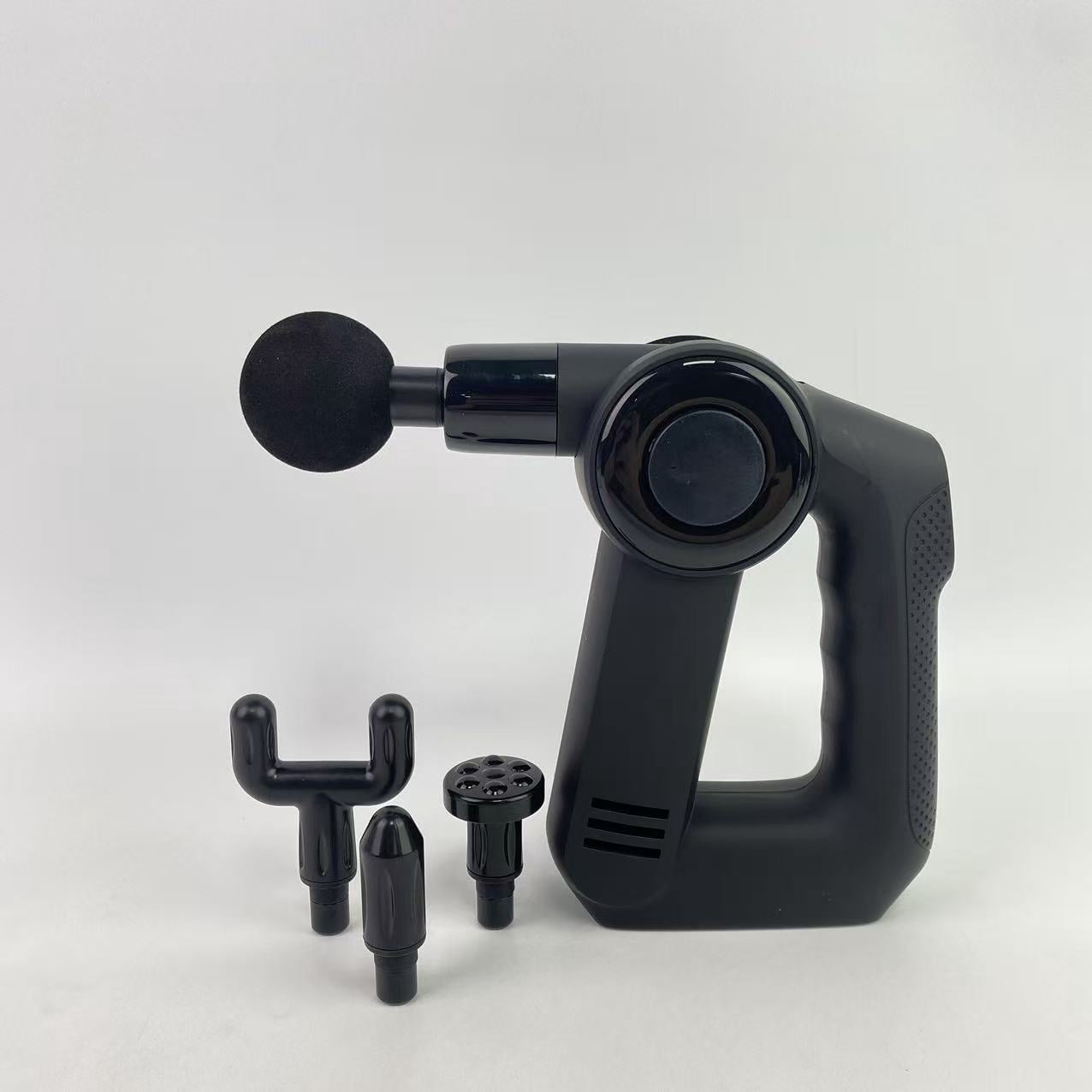 Spovol Massage apparatus,Quiet Deep Tissue Therapy Massage Gun - Bluetooth Enabled, Electric Percussion Massage Gun & Personal Massager for Pain Relief in Neck (Black - 5th Gen)