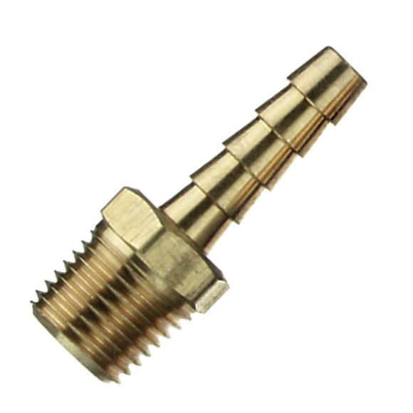 Tru Flate Adapter Fitting 21-123 Use With Hose Clamp/Ferrule; Brass; Single; Carded Packaging