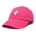 thumbnail image 4 of DALIX Ghost Embroidery Dad Hat Baseball Cap Cute Halloween in Hot Pink, 4 of 6