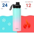thumbnail image 4 of Drinco Water Bottle Double Wall Vacuum Insulated Stainless Steel, 22oz Macaron, 4 of 5