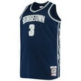 thumbnail image 2 of Men's Mitchell & Ness Allen Iverson Navy Georgetown Hoyas Big & Tall 1995/96 Replica Player Jersey, 2 of 3