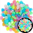 thumbnail image 3 of Solar Glow Pebbles 400pcs, Glow in the Dark Colorful Rocks for Garden Pathways and Flower Beds, 3 of 8