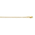 thumbnail image 1 of 10K Yellow Gold 2.3mm wide Diamond Cut Rolo Chain 18 Necklace with Lobster Clasp, 1 of 1
