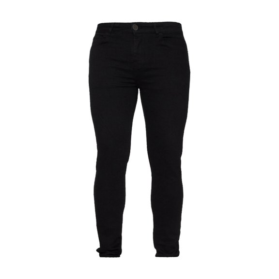 FYEGRE Regular Fit Jeans Men's Autumn Straight Leg Loose Fit High Waisted Casual Denim Trousers Classic Comfortable Everyday Wear Durable Fabric Versatile Style Black M