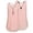 Pink, variant on Women's Tanks Loose Sleeveless Back Layed Zipper V Neck T Shirts Tops for Everyday Comfort Red S