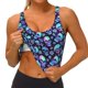 thumbnail image 3 of Balery Skull flower tie dye Sujetadores deportivos con espalda cruzada para mujer, acolchados, sin costuras, de alto impacto, ideales para yoga, gimnasio, entrenamiento y fitness.-Large, 3 of 8