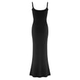 thumbnail image 5 of Robe de Mode pour Femmes Couleur Unie Justaucorps Slim Longue Robe de Maison, 5 of 5
