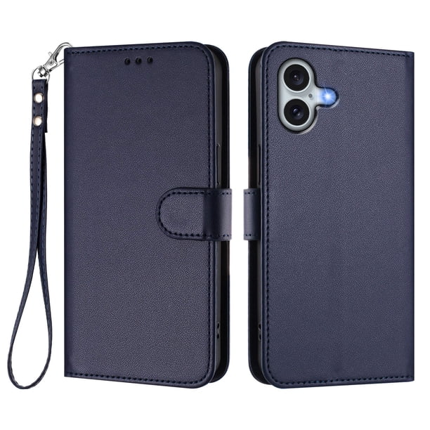 Funda Cartera GANGXUN para iPhone 16 Plus – Cierre Magnético, Protección RFID, Correa Desmontable, Compatible con Carga Inalámbrica