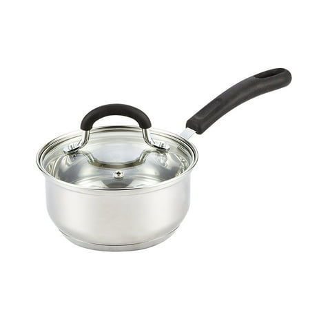 - Cook N Home 1 Quart Stainless Steel Sauce Pan with Lid