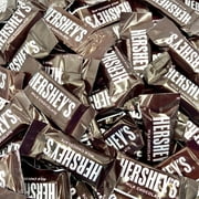 HERSHEY'S Milk Chocolate Candy Bars Bite Size, Individually Wrapped (2 Pound Bag - Approx. 120 Count)