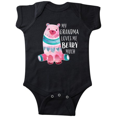 

Inktastic My Grandma Loves Me Beary Much with Cute Bear Gift Baby Boy or Baby Girl Bodysuit