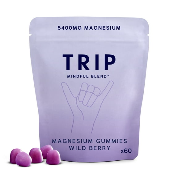 Mindful Blend Magnesium Gummies Wild Berry Flavor