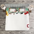 thumbnail image 3 of Ambesonne Party Quilted Bedspread Set 3 Pcs, Pirate Ship, Queen Size, Multicolor, 3 of 3