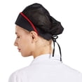 thumbnail image 5 of Mesh Work Hat Cook Accessories Breathable Smoke-proof Dust Cooking Hygienic Cap Work Wear Chef Hat Canteen Catering Brown One Size, 5 of 5