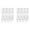 Clear*2, variant on Twisted Clear Glass Icicle Christmas Ornaments for Christmas Trees - Set of 24 Icicles Christmas Tree Decorations - Christmas Tree Ornaments Crystal