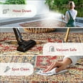 thumbnail image 2 of nuLOOM Indoor/Outdoor Transitional Medieval Randy Area Rug, 6', Round, Dark Red, 2 of 13