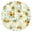 Sunflower, variant on Fitted Tablecloth with Sunflower and Daisy Wildflower Design, Round Waterproof Backed Table Cover for Country Rustic Setting