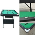 thumbnail image 2 of SEGMART Billiards Table - Portable Pool Table - Includes Full Set of Balls, 2 Cue Sticks, Chalk, and Felt Brush， Space-Saving Entertainment, Green, 2 of 10
