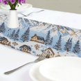 thumbnail image 4 of Yayeee Table Runner 70 inches Long Home Kitchen Dinning Party Decoration, Winter Village, 4 of 7