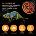 thumbnail image 6 of Simple Deluxe 25W Mini Ceramic Heat Emitter Reptile Heat Lamp Bulb No Light Emitting Brooder Coop Heater for Amphibian Pet & Incubating Chicken, 2-Pack, 6 of 7
