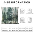thumbnail image 5 of Throw Pillow Case Watercolor Grey Fir Trees Forest Square Cushion Cover Standard Pillowcase for Men Women Kids Home Decorative Sofa Armchair Bedroom Livingroom, 5 of 5