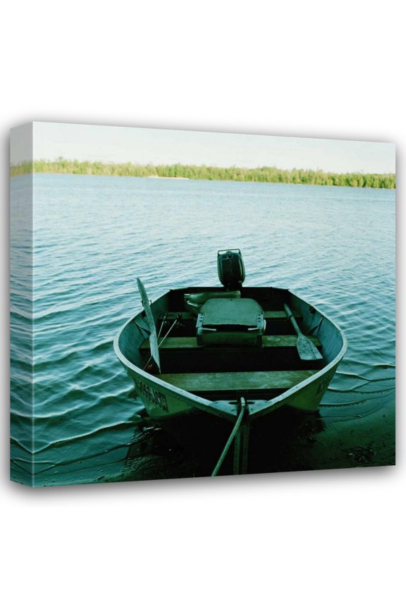 Bob Stefko 15x15 Gallery Wrapped Canvas Wall Art Titled - On Pine Lake II