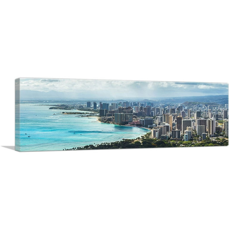 ARTCANVAS selling Honolulu Hawaii Beach Skyline Canvas Art Print