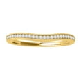 thumbnail image 3 of Aonejewelry 10K Yellow Gold 0.10 Carat Diamond Wedding Milgrained Curve Band, 3 of 4