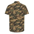 thumbnail image 4 of Men's Regular Fit Hawaiian Shirts Camo Print Short Sleeve Button Down Summer Top Outdoor Casual Aloha Shirt, 4 of 5