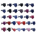 thumbnail image 3 of Male Soft Polyester Silk Necktie Men Business Wedding Ties Polyester silk pre Stripes Dots Pattern Neck Ties, 3 of 9