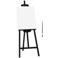 thumbnail image 1 of HOMCOM 55" Adjustable Folding Art Easel Stand Painting Display Rack Black, 1 of 9