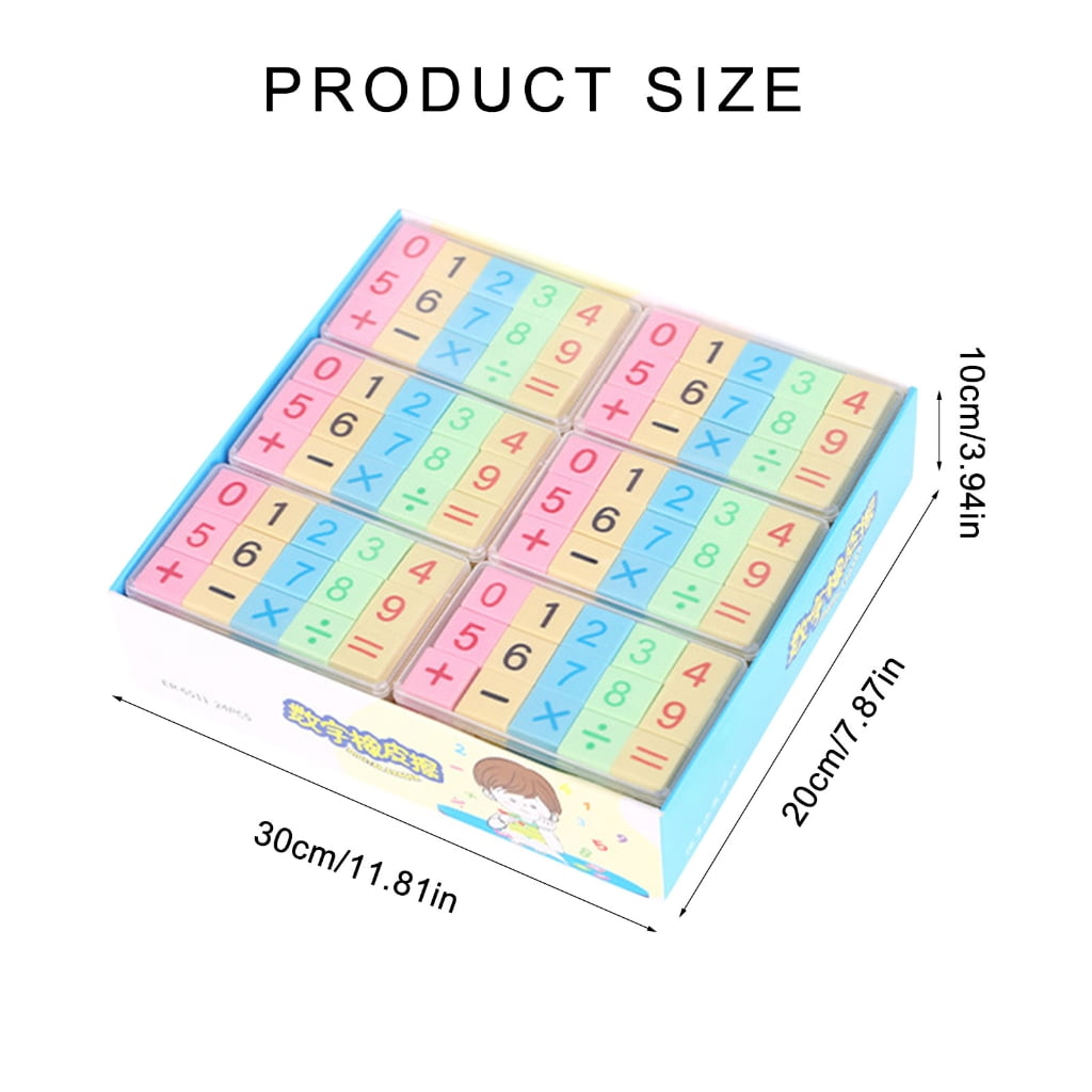 Zeiwohndc Multipurpose Small Size Number Erasers for Drawing Studio and Home Use
