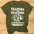 thumbnail image 3 of Blmnix Short Sleeve Fashion Tops for Women Green Loose Graphic Crew Neck Grandma T-Shirts Casual Blouses, 3 of 8