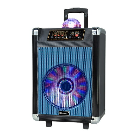 12" Portable Bluetooth DJ Speaker with Disco Ball