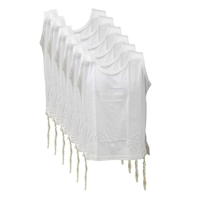 Camiseta Tzitziot Kosher de Algodón XXL Zion Judaica