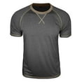 thumbnail image 5 of Annhoo Mens T-Shirt Casual Fashion Crewneck Pullover Color Block Dressy Tops Soft Lightweight Clothes, 5 of 7