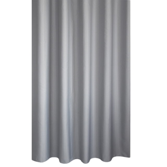 Moyic Cortina de baño de tejido de poliéster, gris plateado, para baño, ducha, revestimiento de cortina de ducha Juegos de accesorios de baño