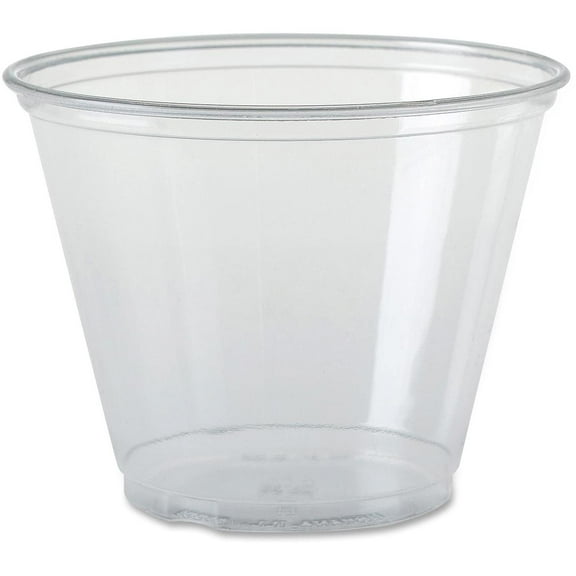 9 oz Ultra Clear Squat PET Cold Cup, TP9R (1,000 Count)