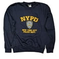 thumbnail image 3 of NYPD Mens Sweatshirt Offically Licensed Crewneck Navy Blue Navy Blue, 3XL, 3 of 4