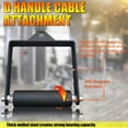 thumbnail image 4 of KORIKAHM Fitness 4cm LAT Pulldown Attachments D Handle Cable Attachment, Single D-Handle, Support up to 1000 lbs, Tricep Press Down Bar Cable attachments for Gym, 4 of 7