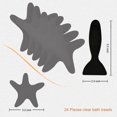 thumbnail image 3 of Secopad Anti Slip Shower Stickers, 24 PCS PEVA Safety Bathtub Stickers Adhesive Decals with Premium Scraper, 3 of 7