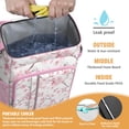 thumbnail image 2 of Travel Cooler Bag - Pioneer Flower Floral Print Pattern Camping Beer Cooler Backpack with Bottle Opener- Waterproof Insulated Picnic Backpacks - Cooler Bag for Beach, 2 of 6