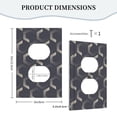 thumbnail image 5 of ZICANCN Outlet Covers Wall Plate, Retro Geometric Shapes Light Switch Cover Decorative, Duplex Toggle Combo 1-Gang, 5 of 9