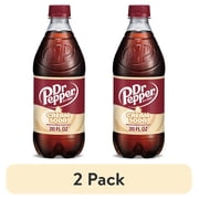 (2 pack) Dr Pepper & Cream Soda Pop, 20 fl oz, Bottle