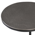 thumbnail image 3 of Uttermost Brunei Contemporary Metal and Aluminum Accent Table in Black/Silver, 3 of 5