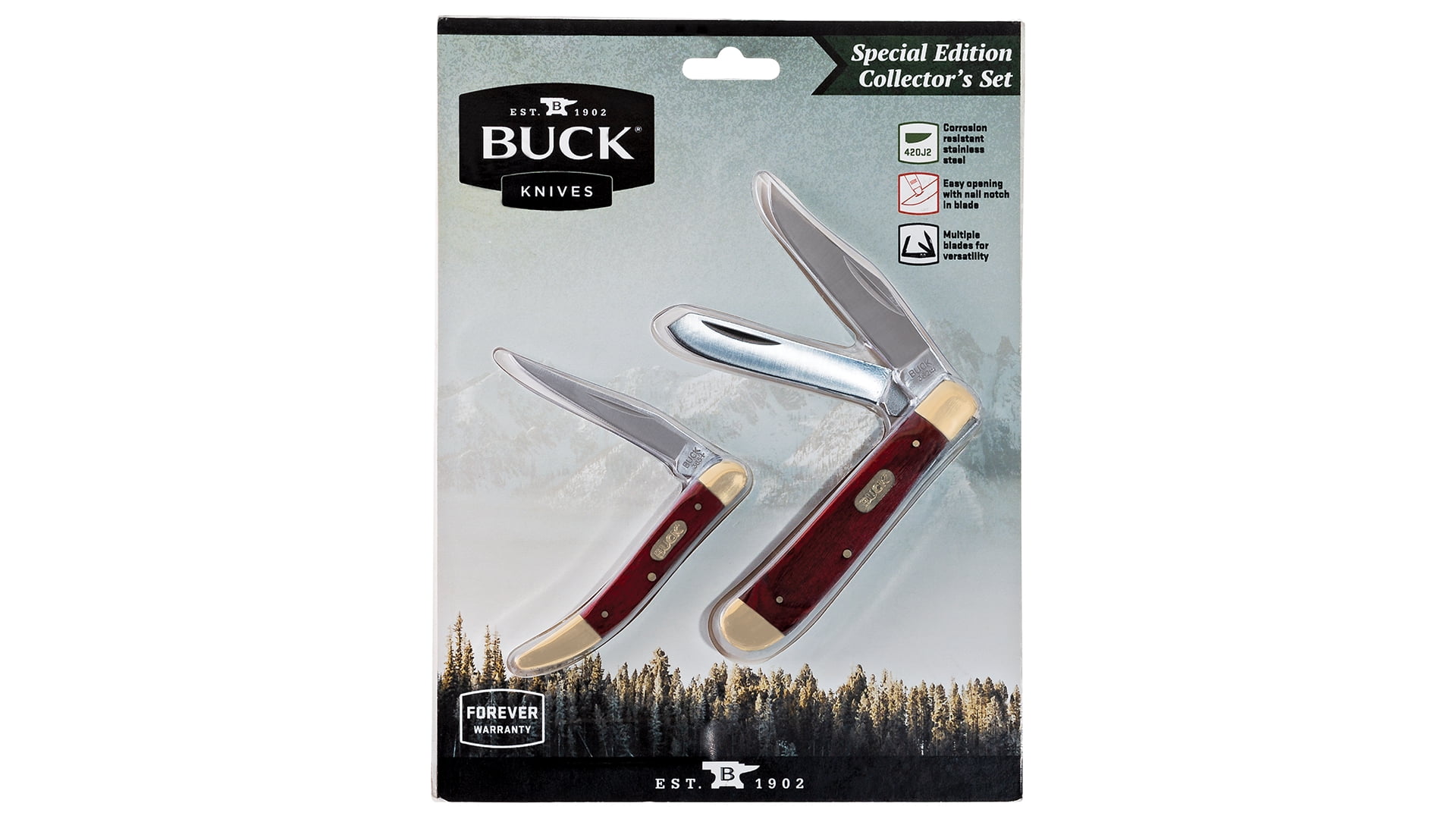 Buck Knives Pocket Knife 382/385 Combo Set BrickSeek