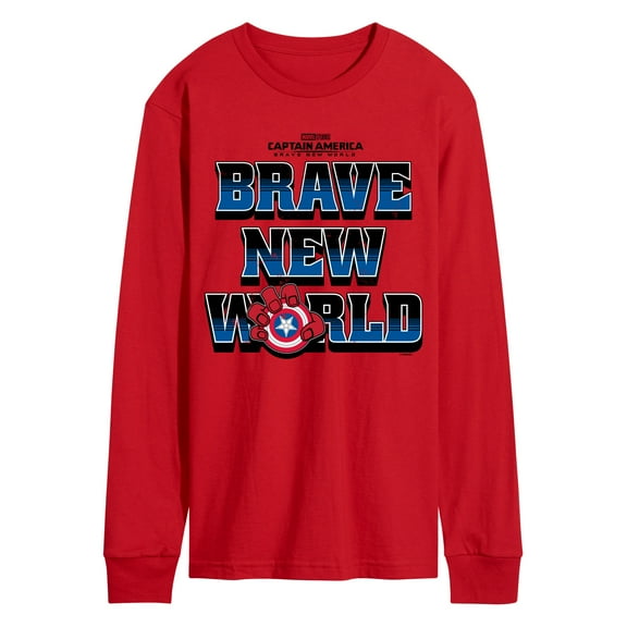 Marvel Captain America: Brave New World - Logo - Men's Long Sleeve Graphic T-Shirt