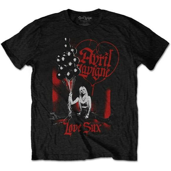 Avril Lavigne T-Shirt Adulte Love Sux Ballons en Coton