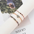 thumbnail image 4 of unids/set Simple moda diamantes de imitación tejido cuerda aleación colgante mujer pulsera conjunto, 4 of 5